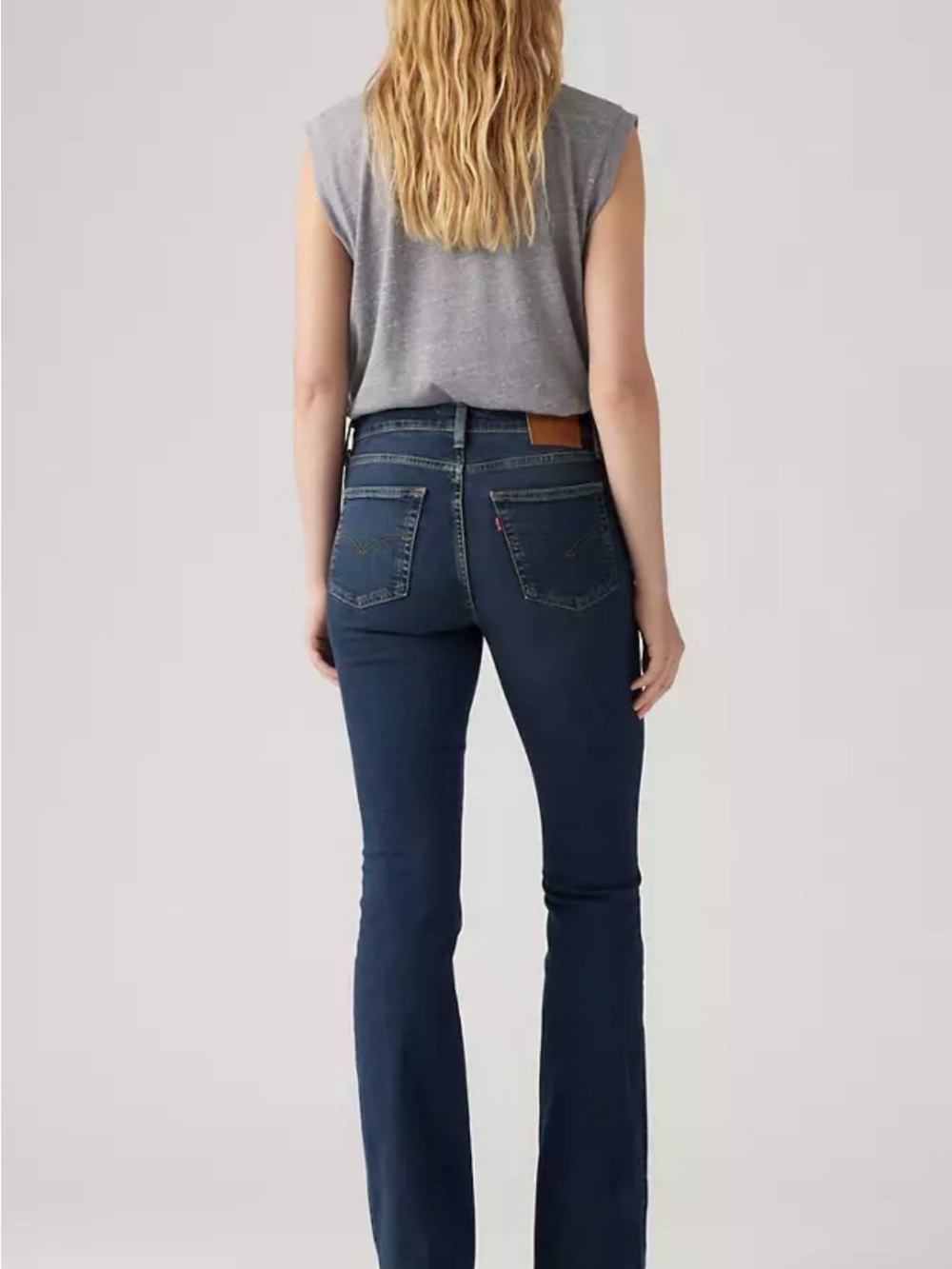 Levi's® Premium
726 High-rise Flare Women's Dark Wash Jeans, Size 30 - Picture 2 of 4